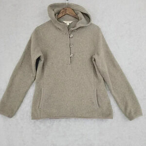 Gander Mountain Womens Hooded Pullover Fleece Sweatshirt Large Beige   6PT